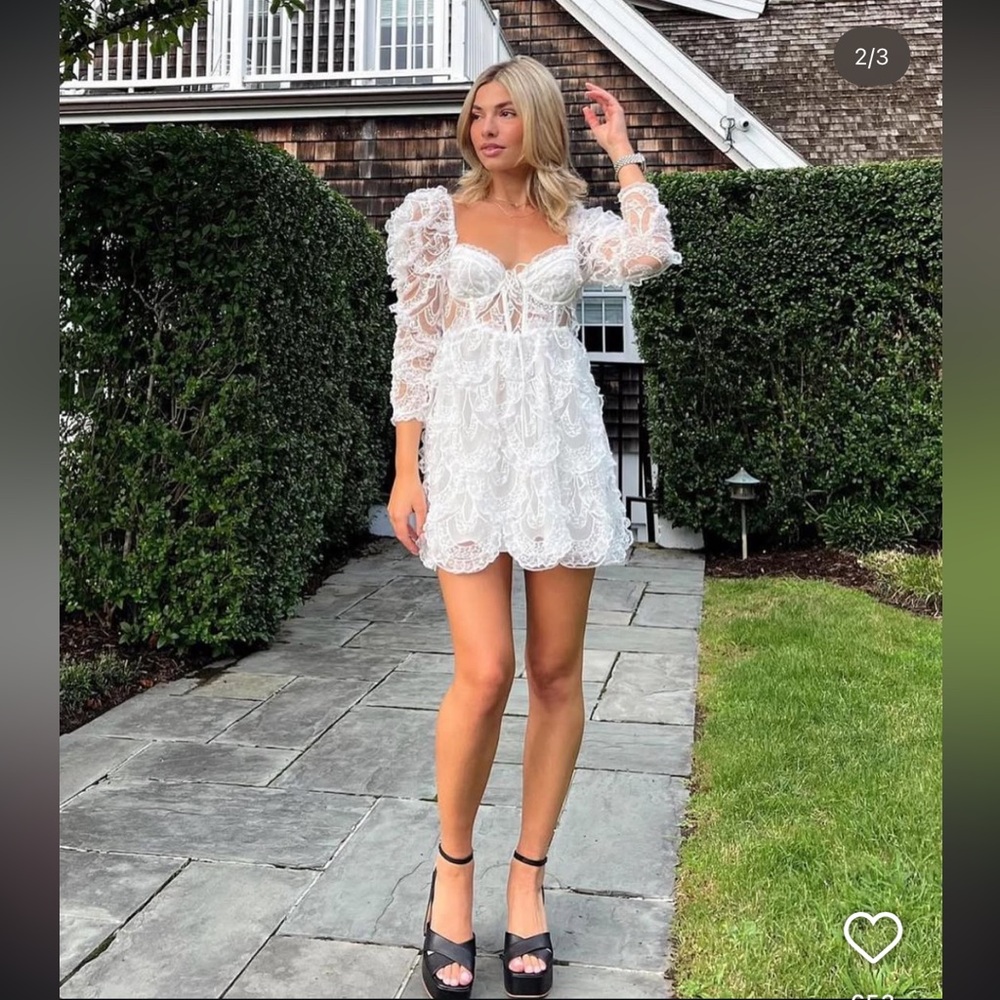 For Love & Lemons Tayla Mini Dress (Bridal Party Dress, NWT Size XS)